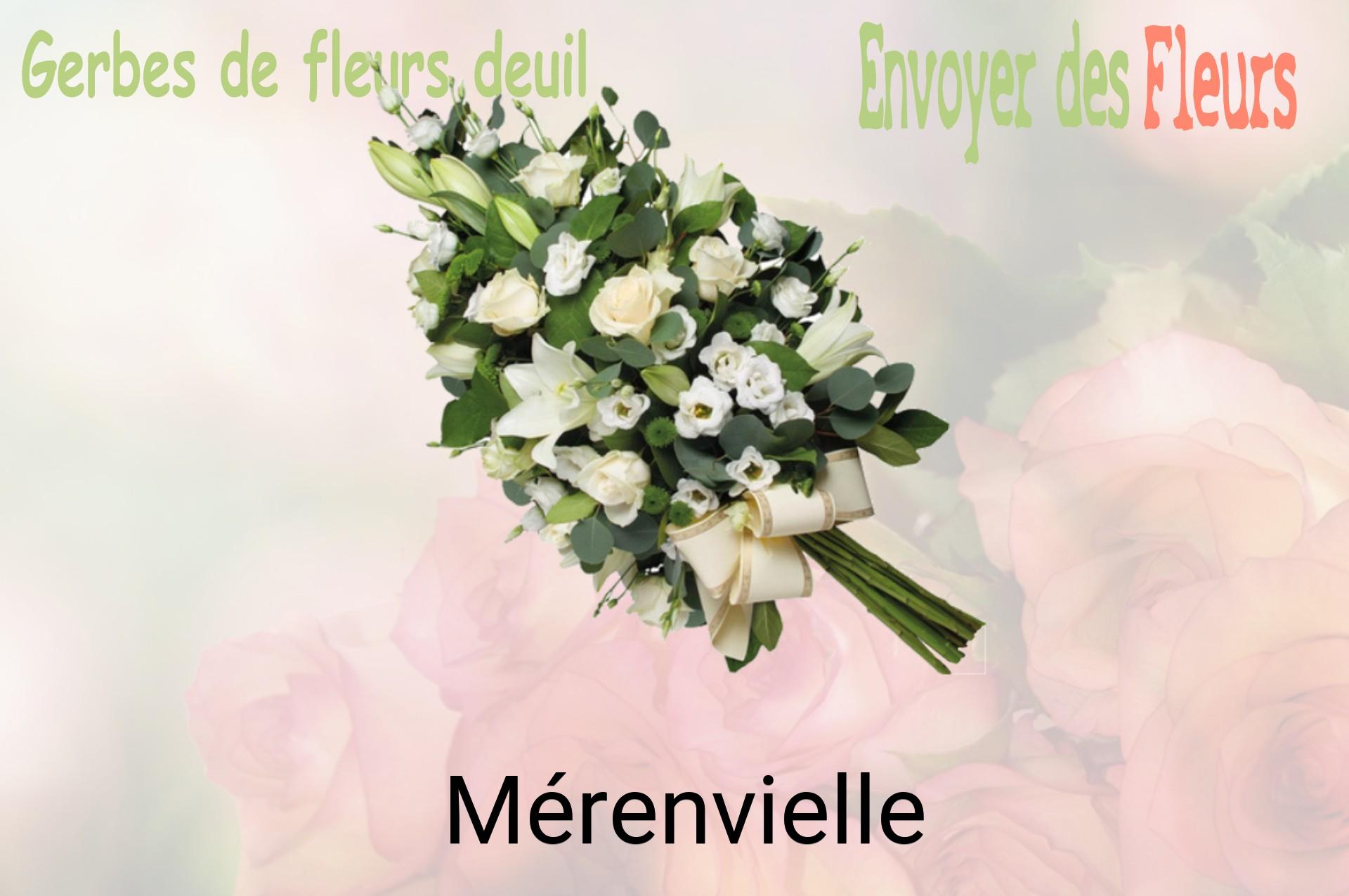Gerbe de fleurs de deuil livrée à Mérenvielle